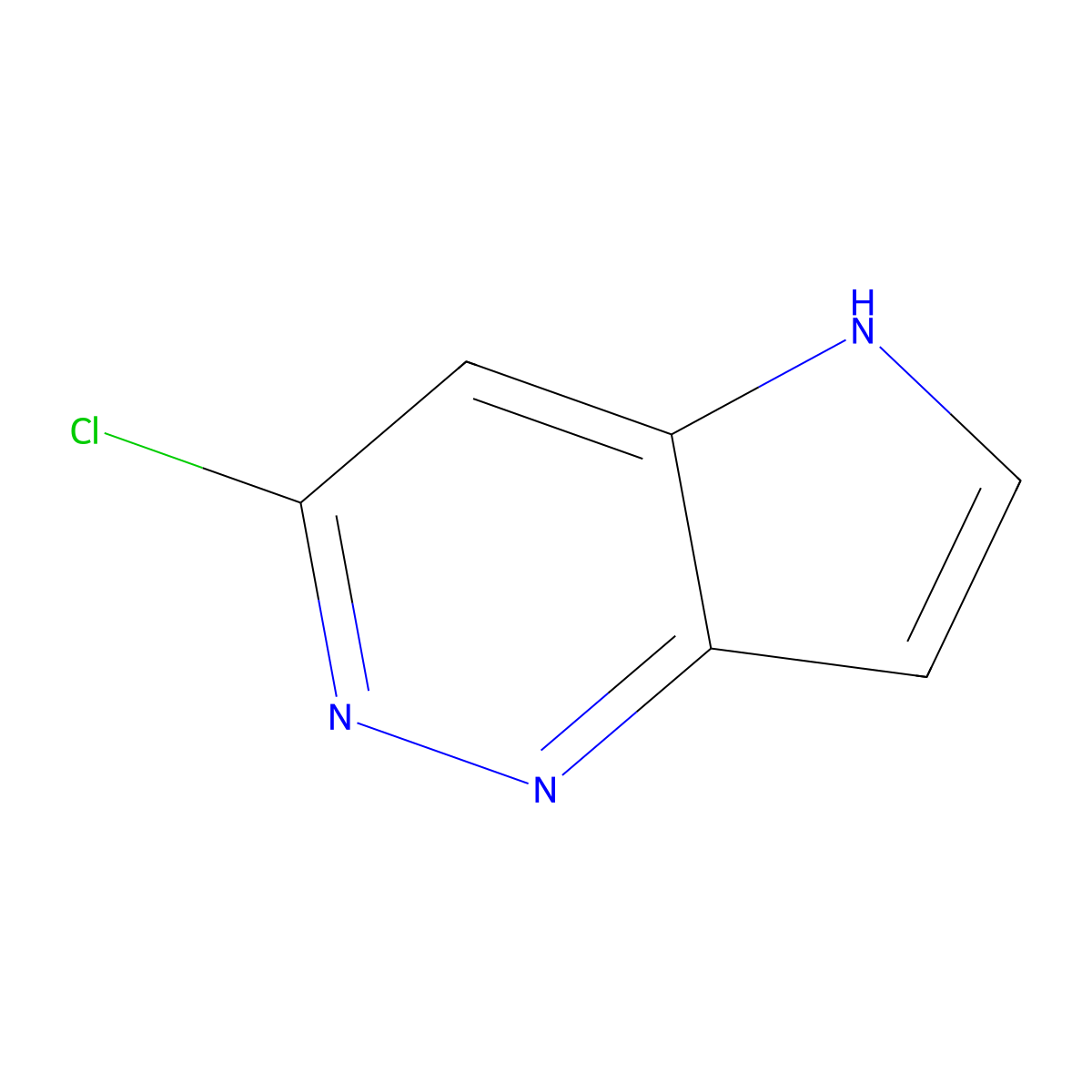3-chloro-5H-pyrrolo(3,2-c)pyridazine molecular structure, CAS 1268521-03-4