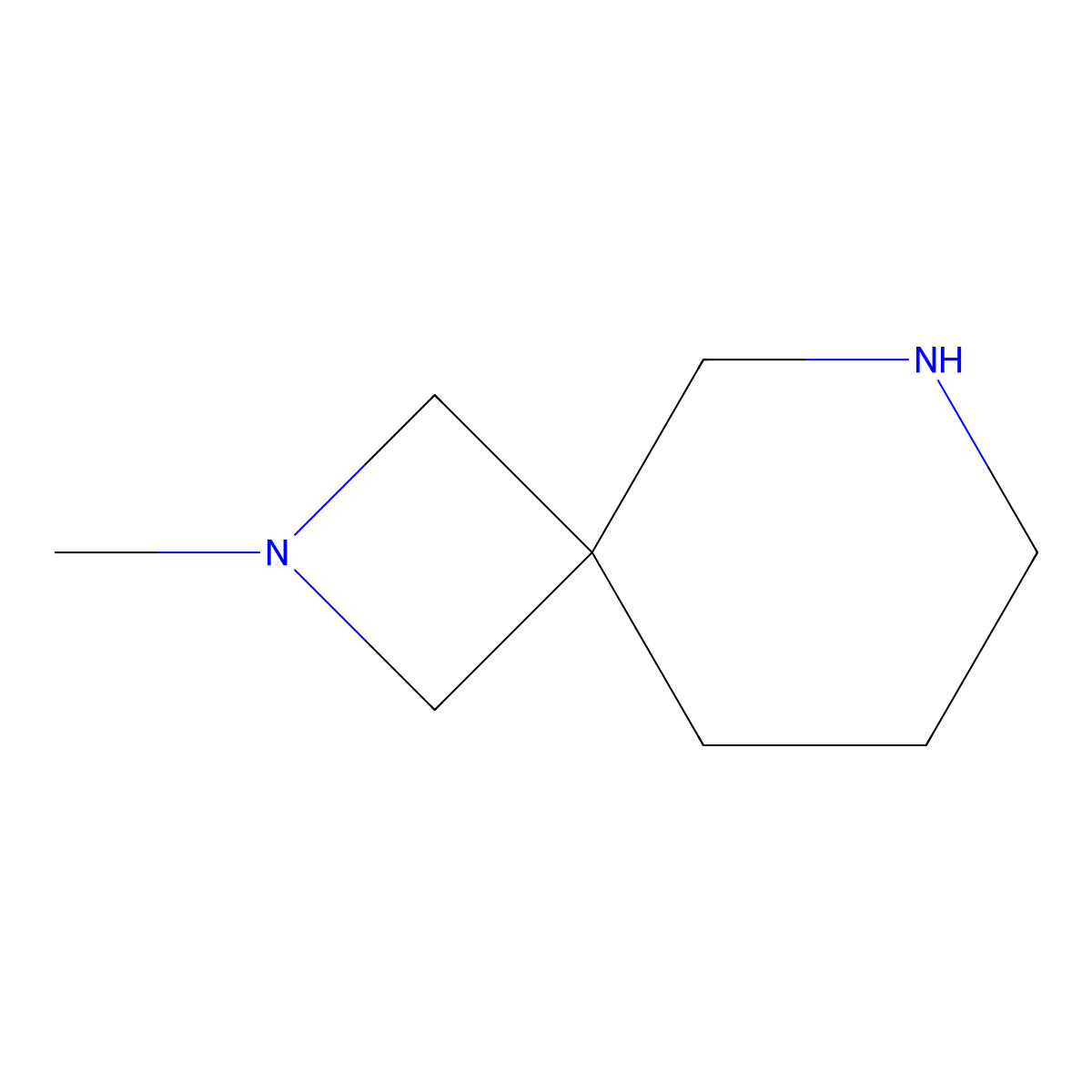 2-Methyl-2,6-diazaspiro[3.5]nonane molecular structure, CAS 1268521-41-0
