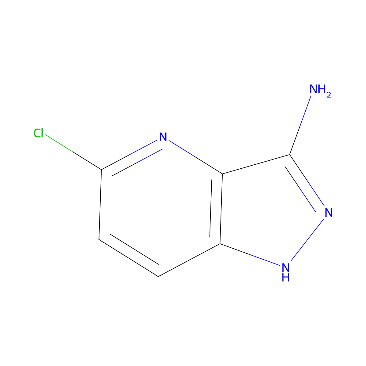 5-chloro-1H-pyrazolo[4,3-b]pyridin-3-amine molecular structure, CAS 1268522-21-9