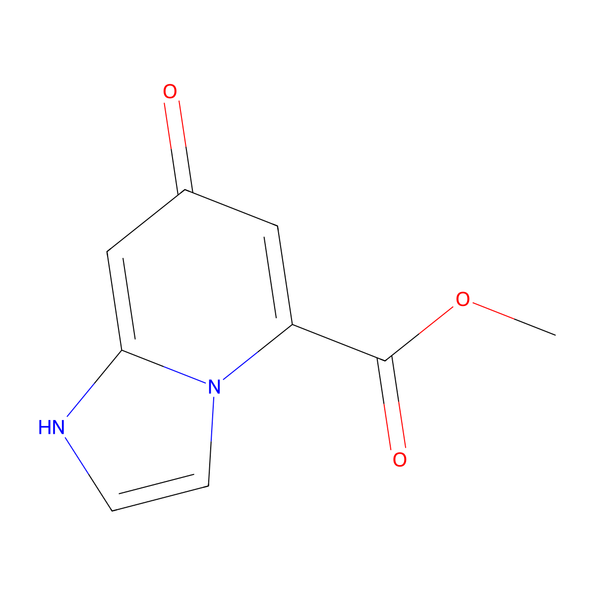 Methyl 7-hydroxyimidazo[1,2-A]pyridine-5-carboxylate molecular structure, CAS 1268522-32-2
