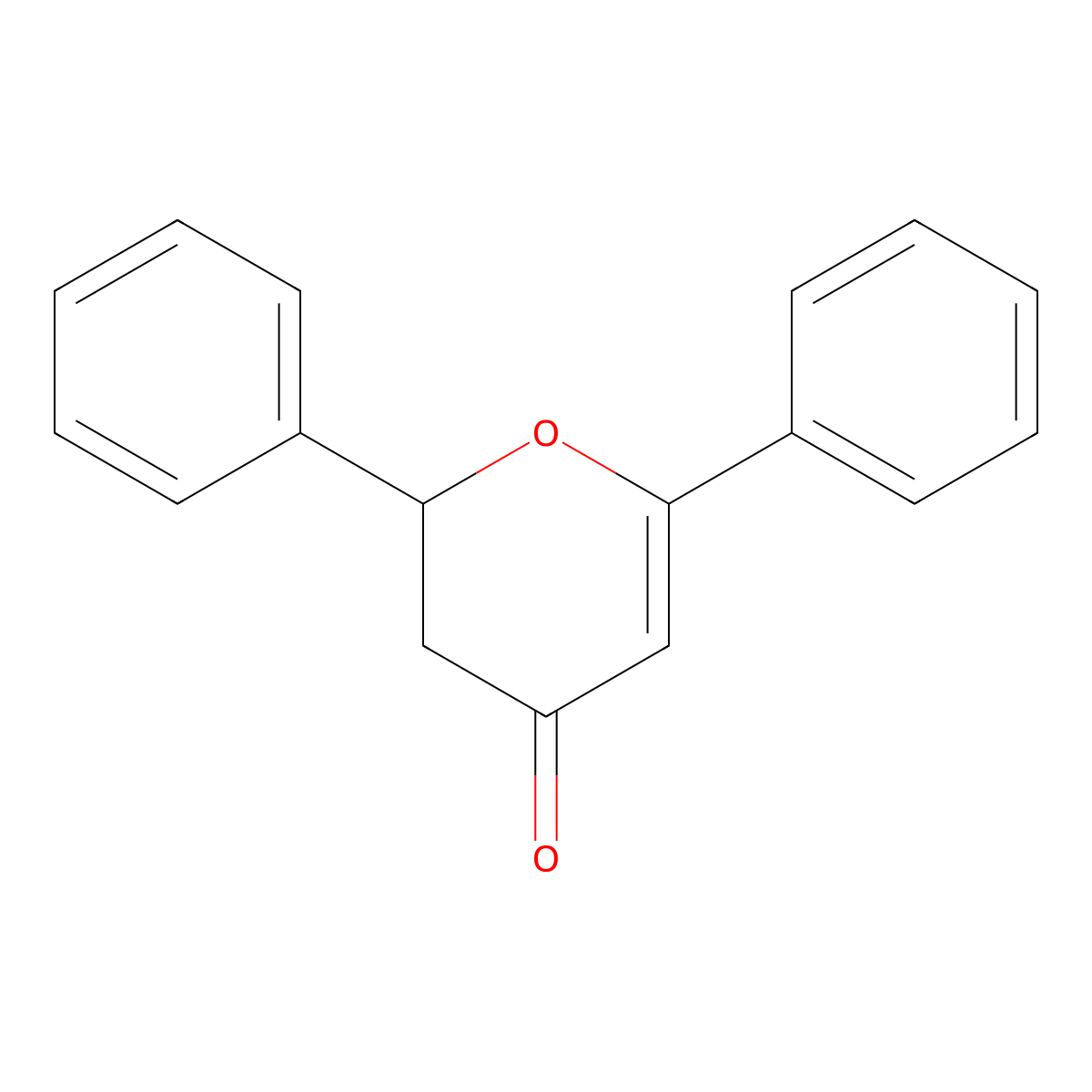 2,6-Diphenyl-2H-pyran-4(3H)-one molecular structure, CAS 126855-57-0
