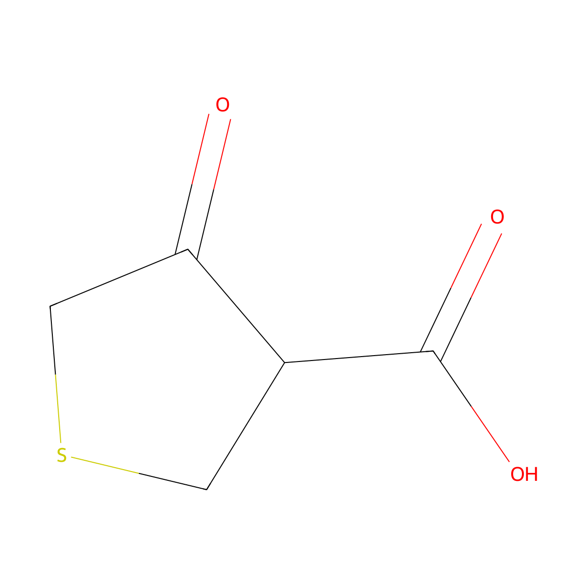 4-Oxothiolane-3-carboxylic acid molecular structure, CAS 126856-34-6