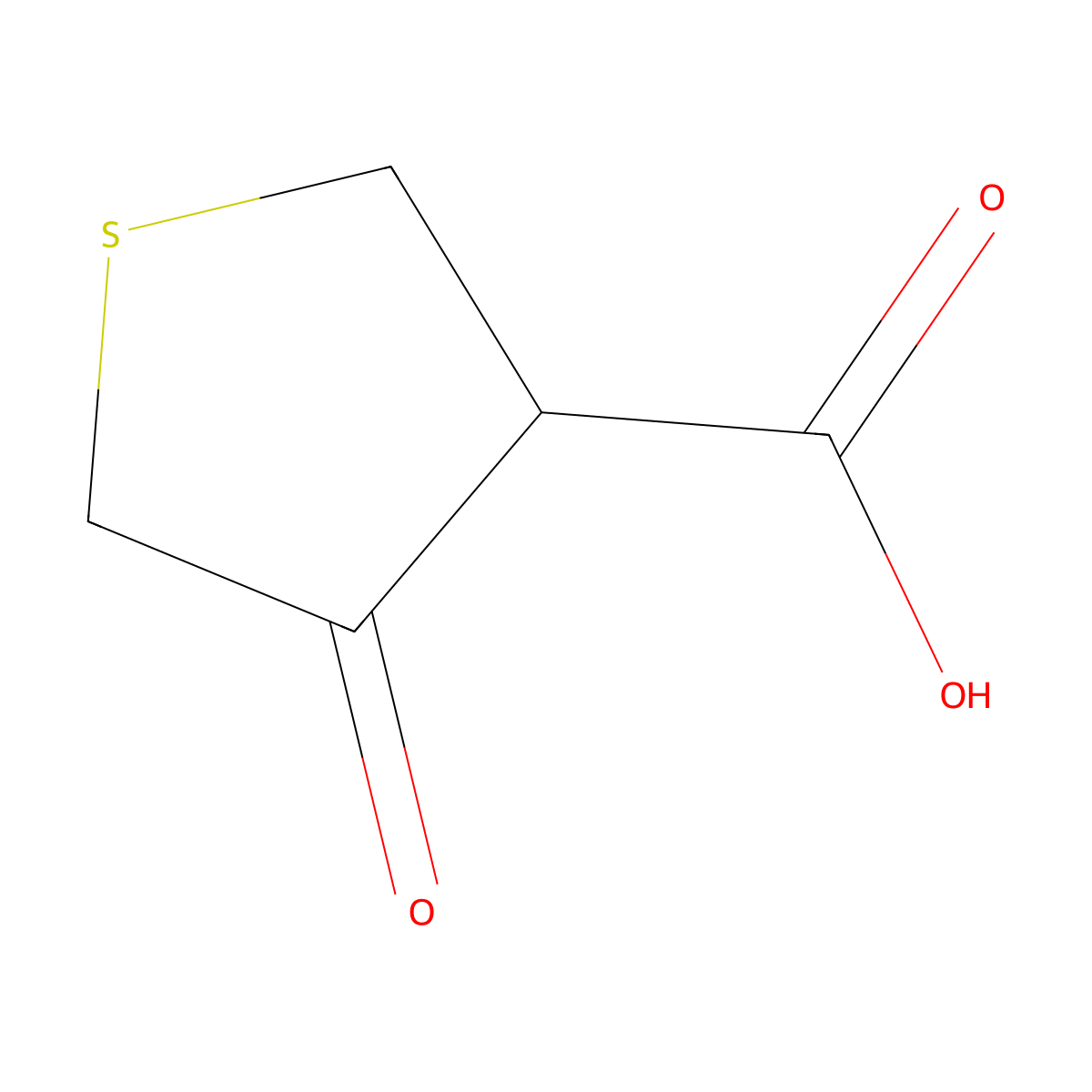 4-Oxothiolane-3-carboxylic acid molecular structure, CAS 126856-34-6