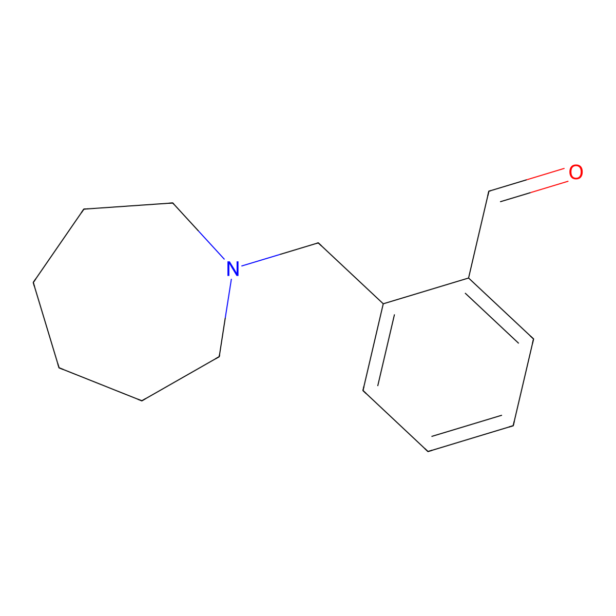 2-(Azepan-1-ylmethyl)benzaldehyde molecular structure, CAS 1268614-42-1
