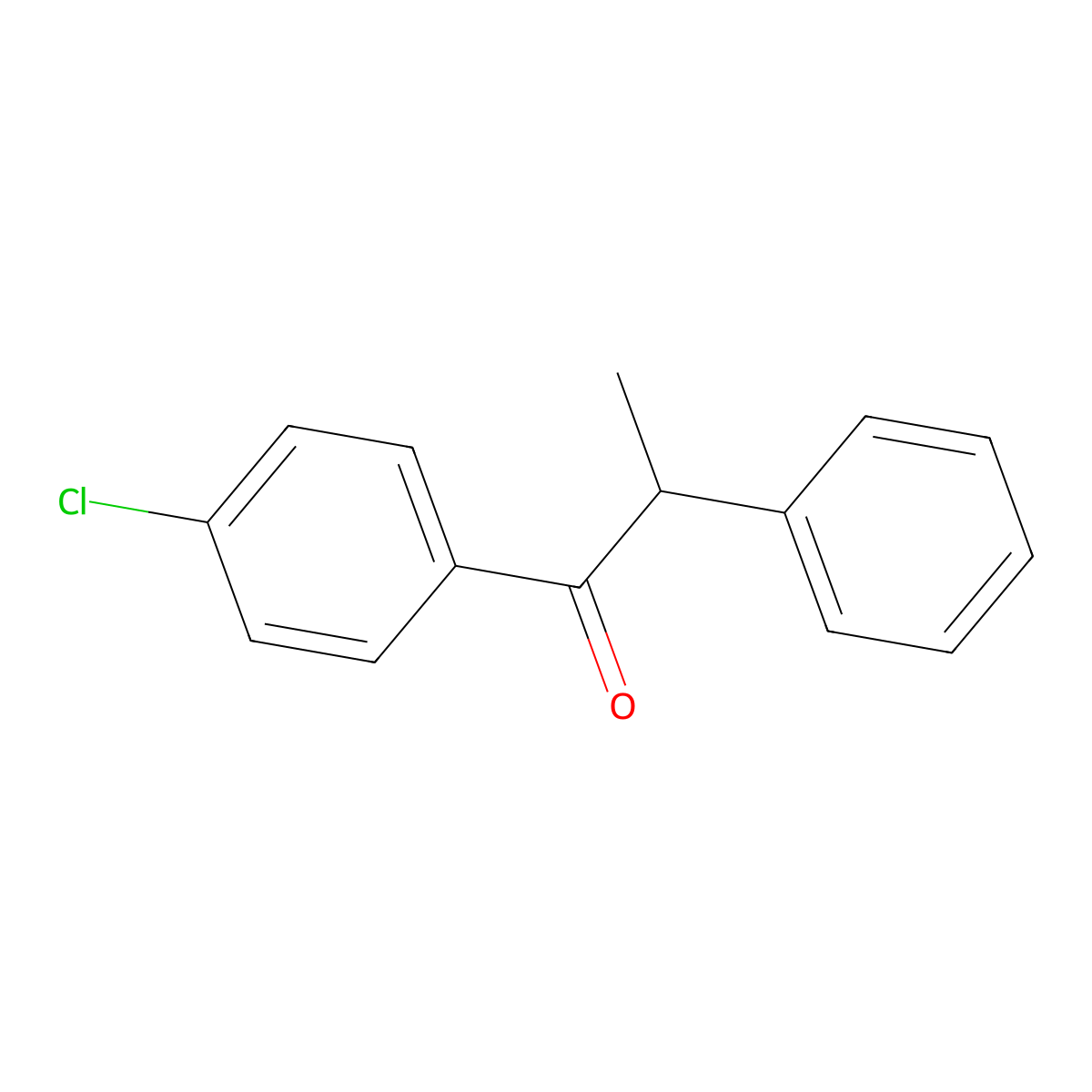 1-(4-Chlorophenyl)-2-phenylpropan-1-one molecular structure, CAS 126866-24-8