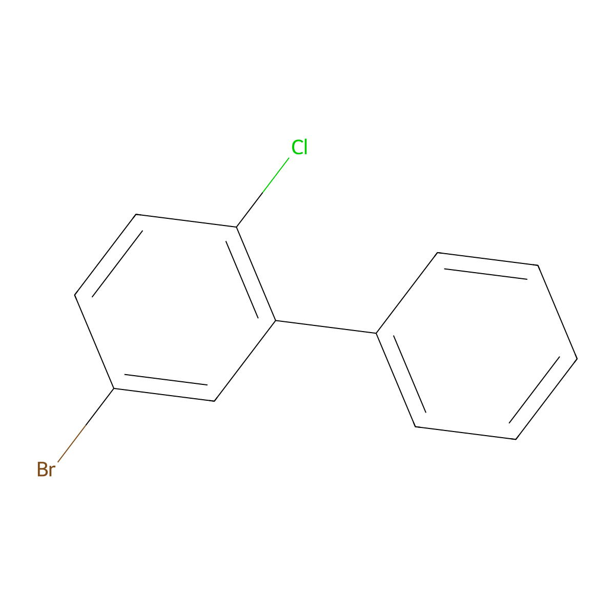 5-Bromo-2-chloro-1,1'-biphenyl molecular structure, CAS 126866-33-9