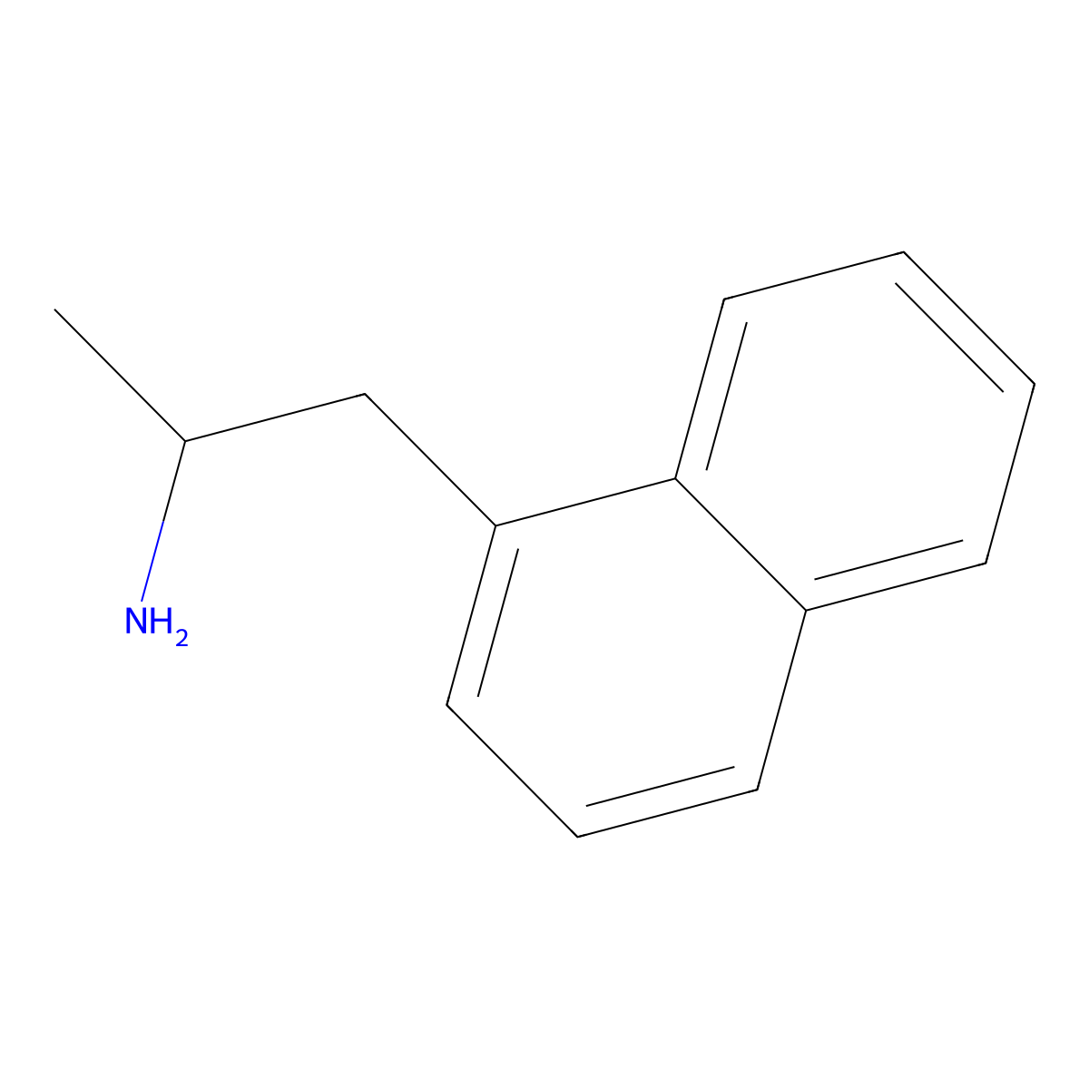 1-(Naphthalen-1-YL)propan-2-amine molecular structure, CAS 12687-37-5