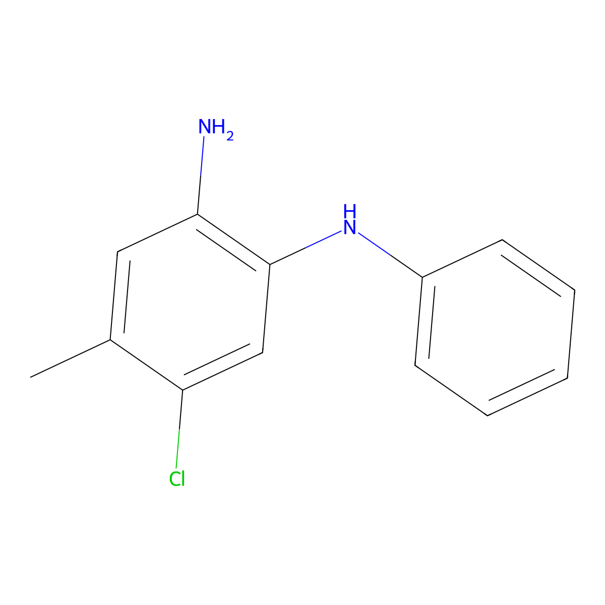 5-Chloro-4-methyl-N1-phenylbenzene-1,2-diamine molecular structure, CAS 1268713-34-3