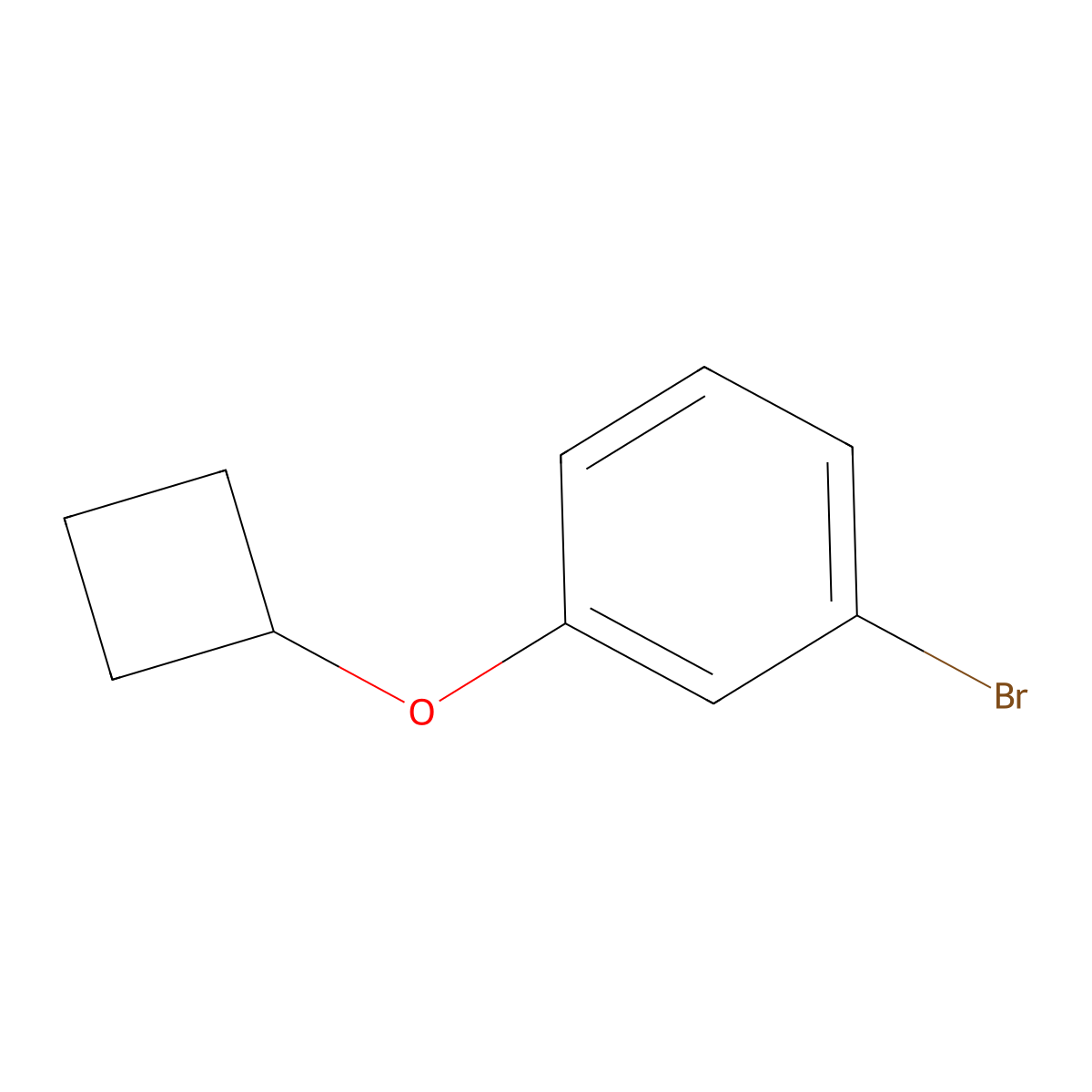1-Bromo-3-cyclobutoxybenzene molecular structure, CAS 1268713-64-9