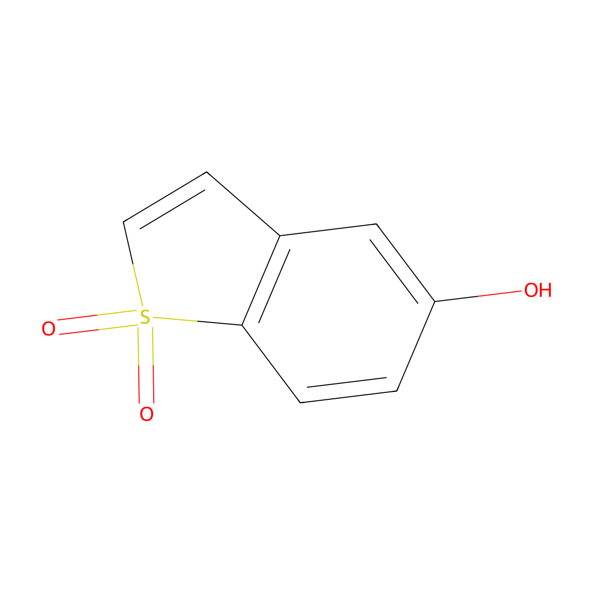 5-Hydroxybenzo[b]thiophene 1,1-dioxide molecular structure, CAS 1268816-33-6