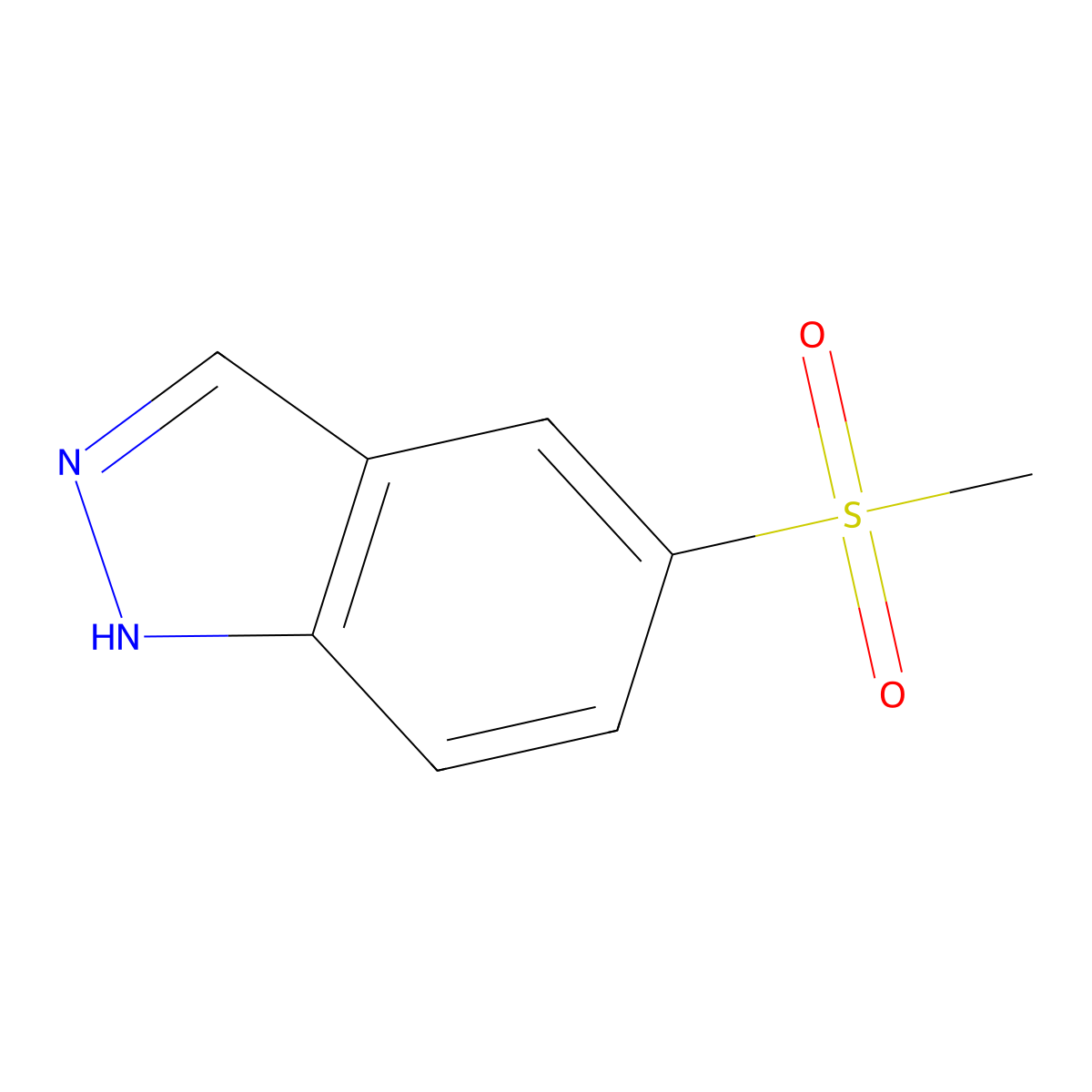 5-(Methylsulfonyl)-1H-indazole molecular structure, CAS 1268816-48-3