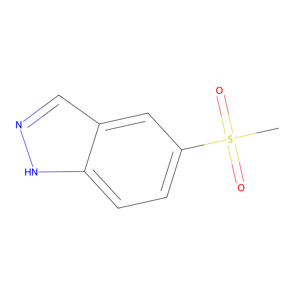 5-(Methylsulfonyl)-1H-indazole molecular structure, CAS 1268816-48-3