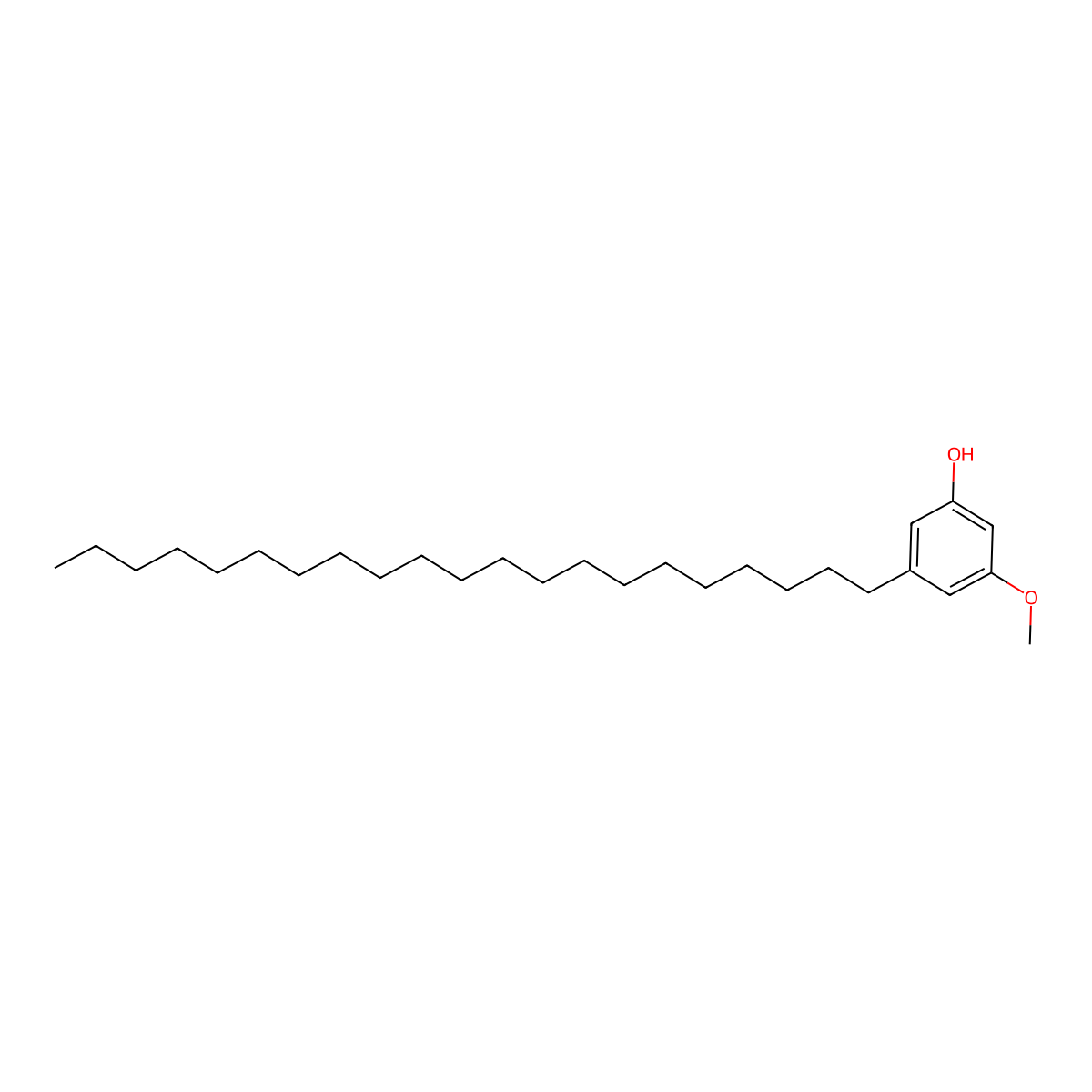 3-Methoxy-5-heneicosylphenol molecular structure, CAS 126882-76-6
