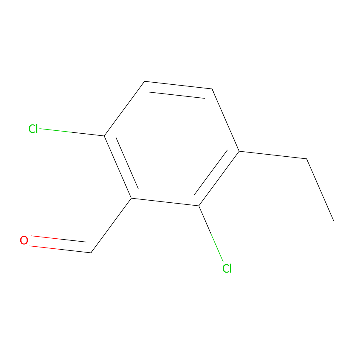 2,6-Dichloro-3-ethylbenzaldehyde molecular structure, CAS 1268865-48-0