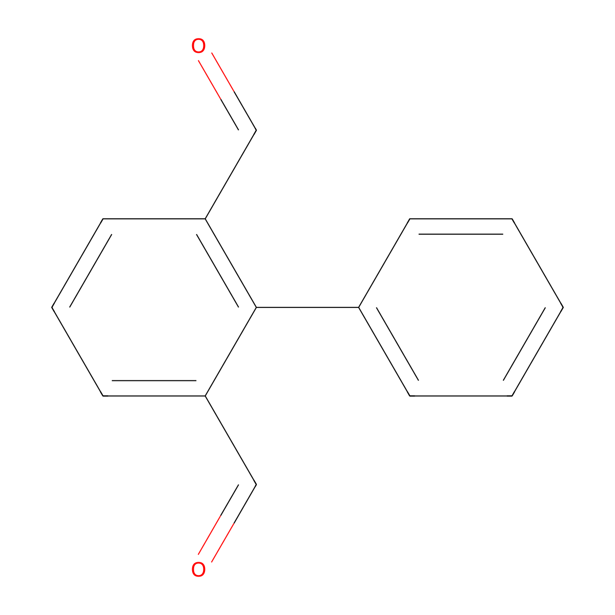 [1,1'-Biphenyl]-2,6-dicarbaldehyde molecular structure, CAS 1268872-69-0