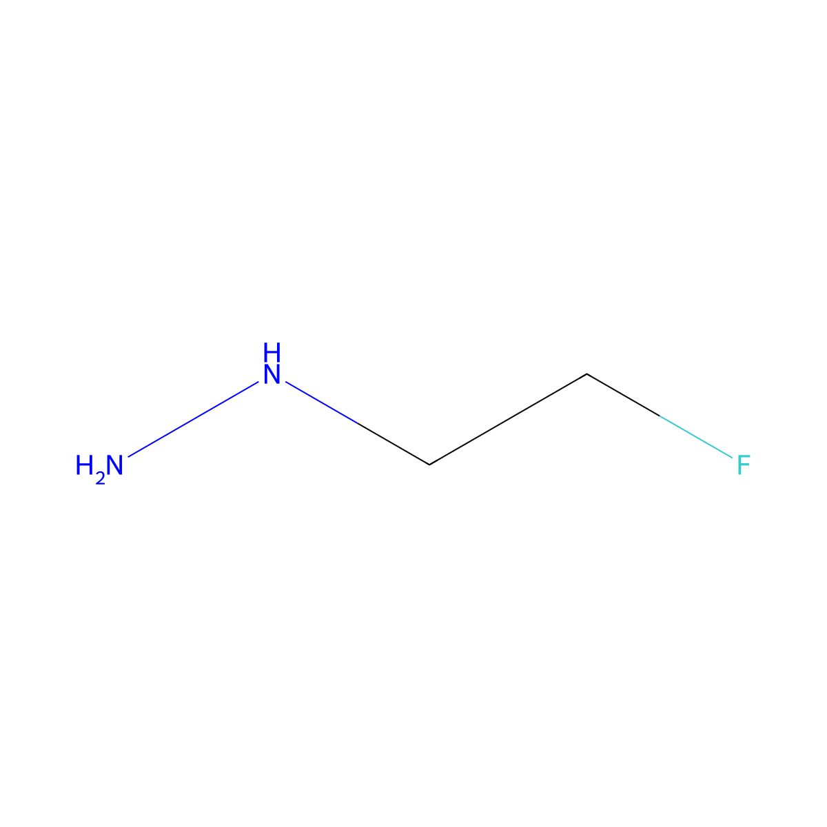 (2-Fluoroethyl)hydrazine molecular structure, CAS 126889-84-7