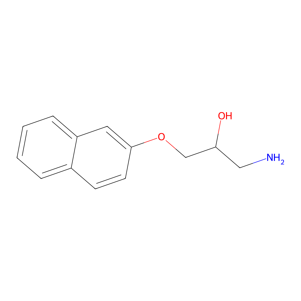 1-Amino-3-(naphthalen-2-yloxy)propan-2-ol molecular structure, CAS 126891-87-0