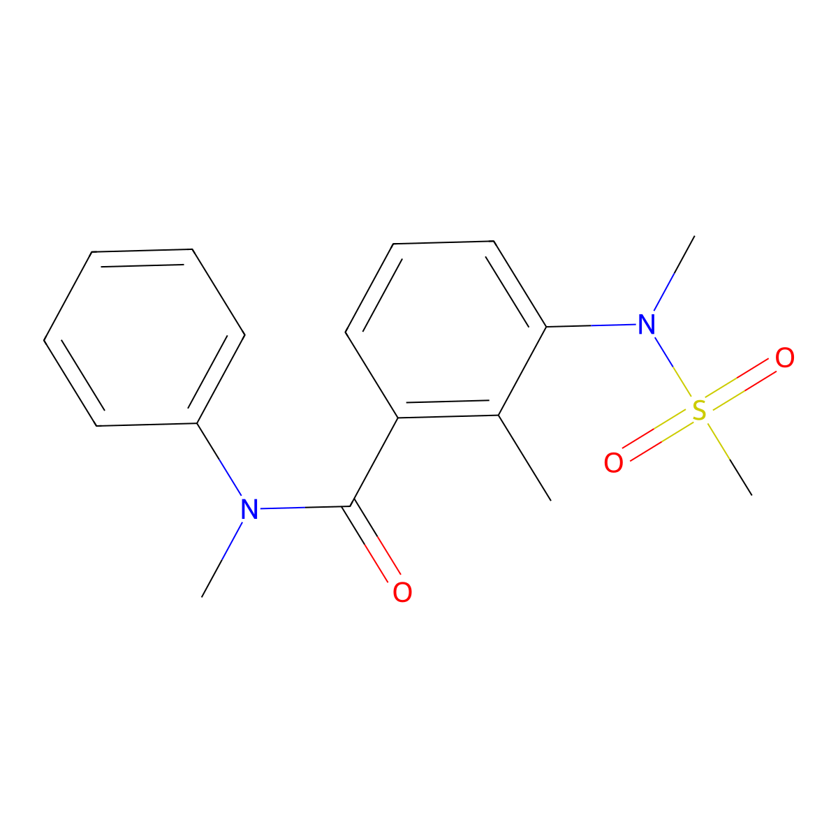 N,2-dimethyl-3-[methyl(methylsulfonyl)amino]-N-phenylbenzamide molecular structure, CAS 1268973-58-5