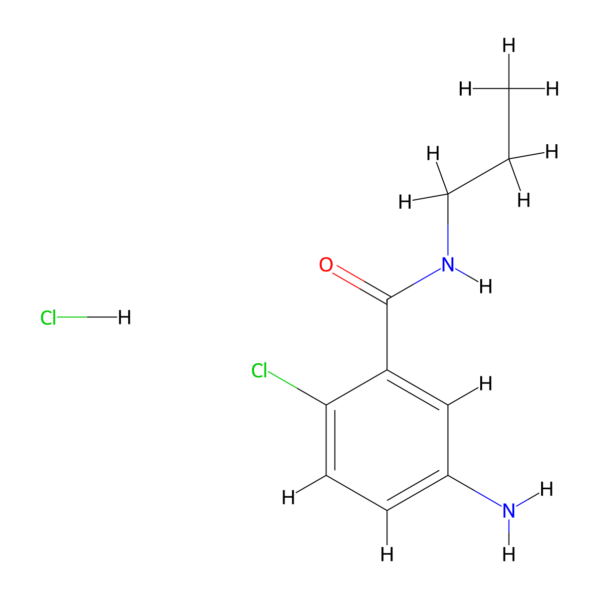 5-Amino-2-chloro-N-propylbenzamide hydrochloride molecular structure, CAS 1268982-79-1