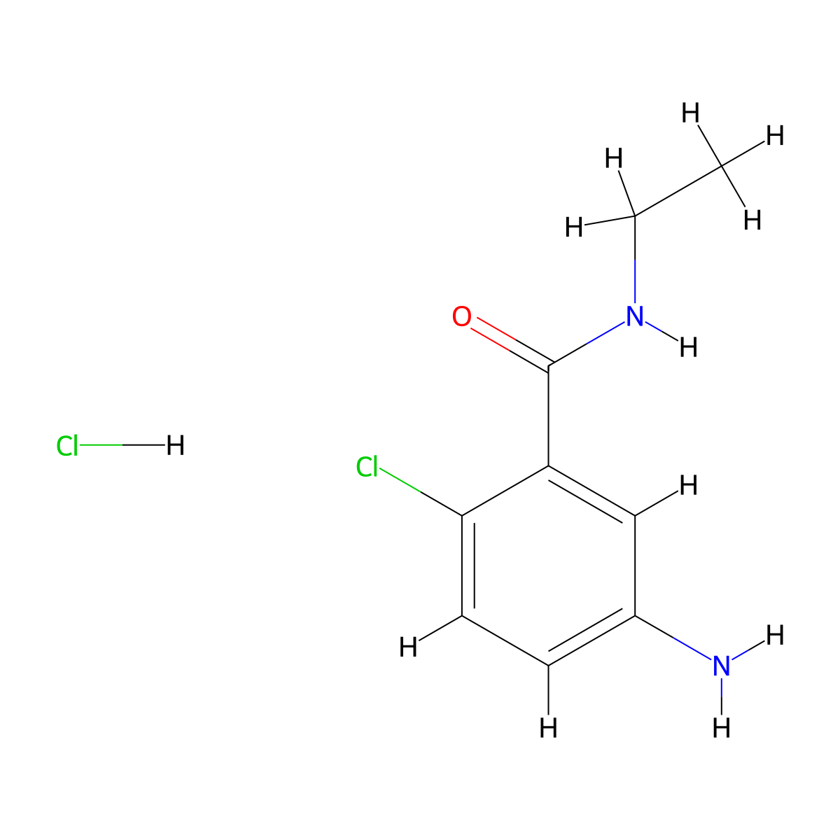 5-Amino-2-chloro-N-ethylbenzamide hydrochloride molecular structure, CAS 1268990-57-3