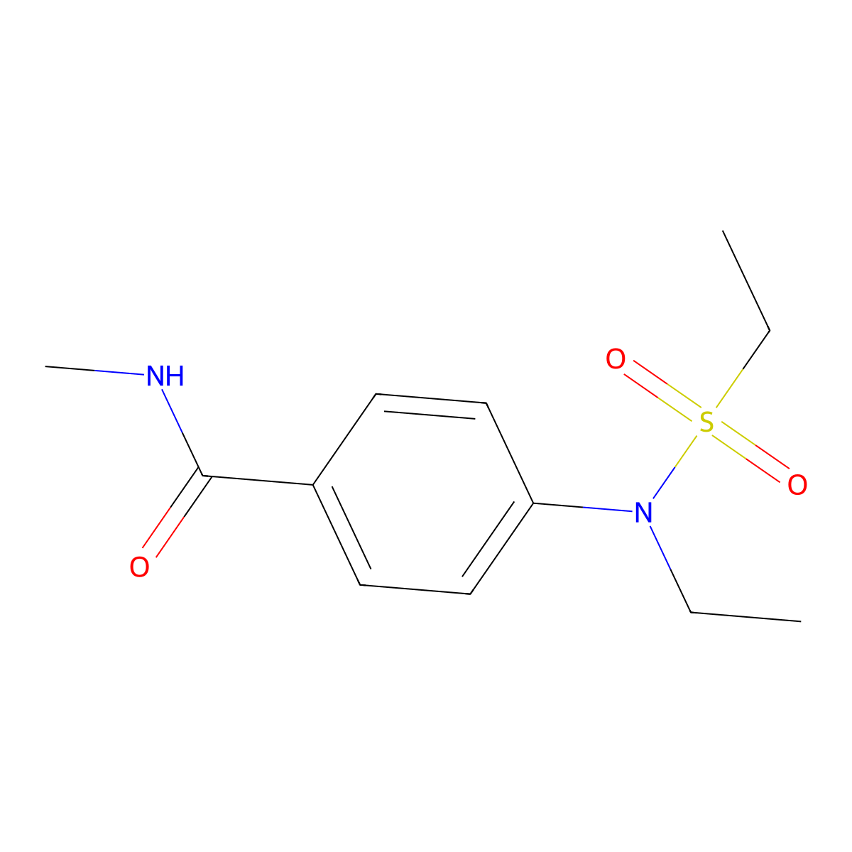 4-[ethyl(ethylsulfonyl)amino]-N-methylbenzamide molecular structure, CAS 1269008-76-5