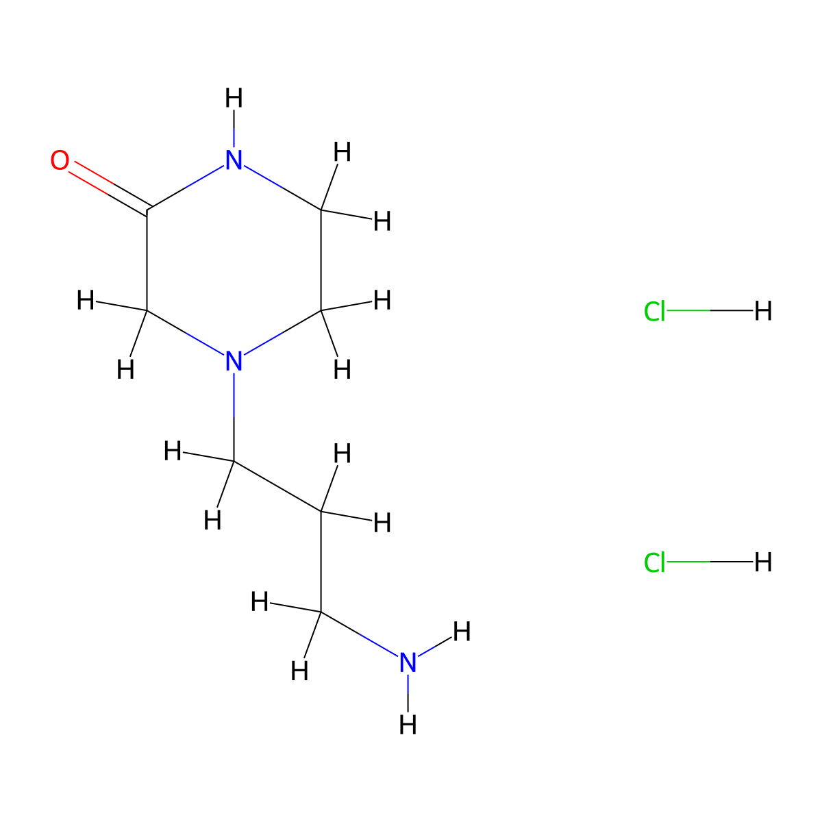 4-(3-Aminopropyl)piperazin-2-one dihydrochloride molecular structure, CAS 1269039-67-9