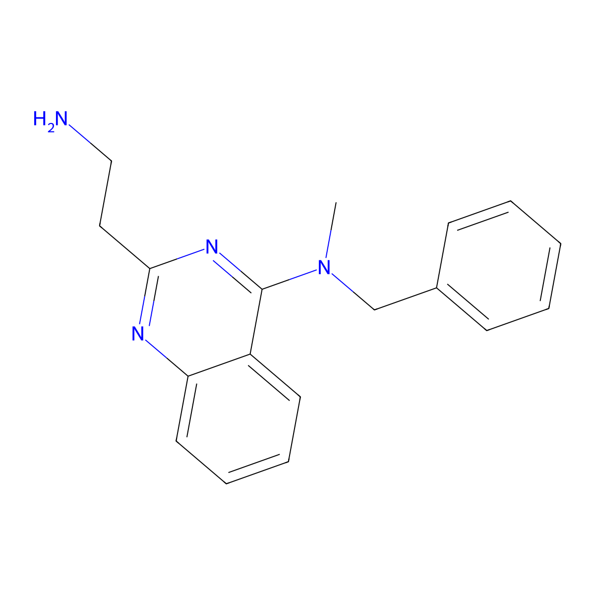2-(2-aminoethyl)-N-benzyl-N-methylquinazolin-4-amine molecular structure, CAS 1269040-94-9