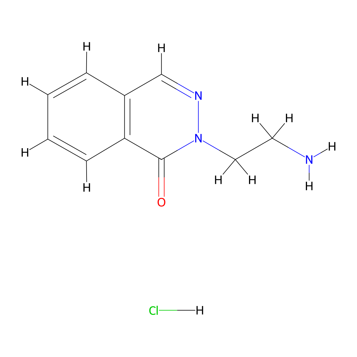 2-(2-Aminoethyl)-1(2H)-phthalazinone hydrochloride molecular structure, CAS 1269053-67-9