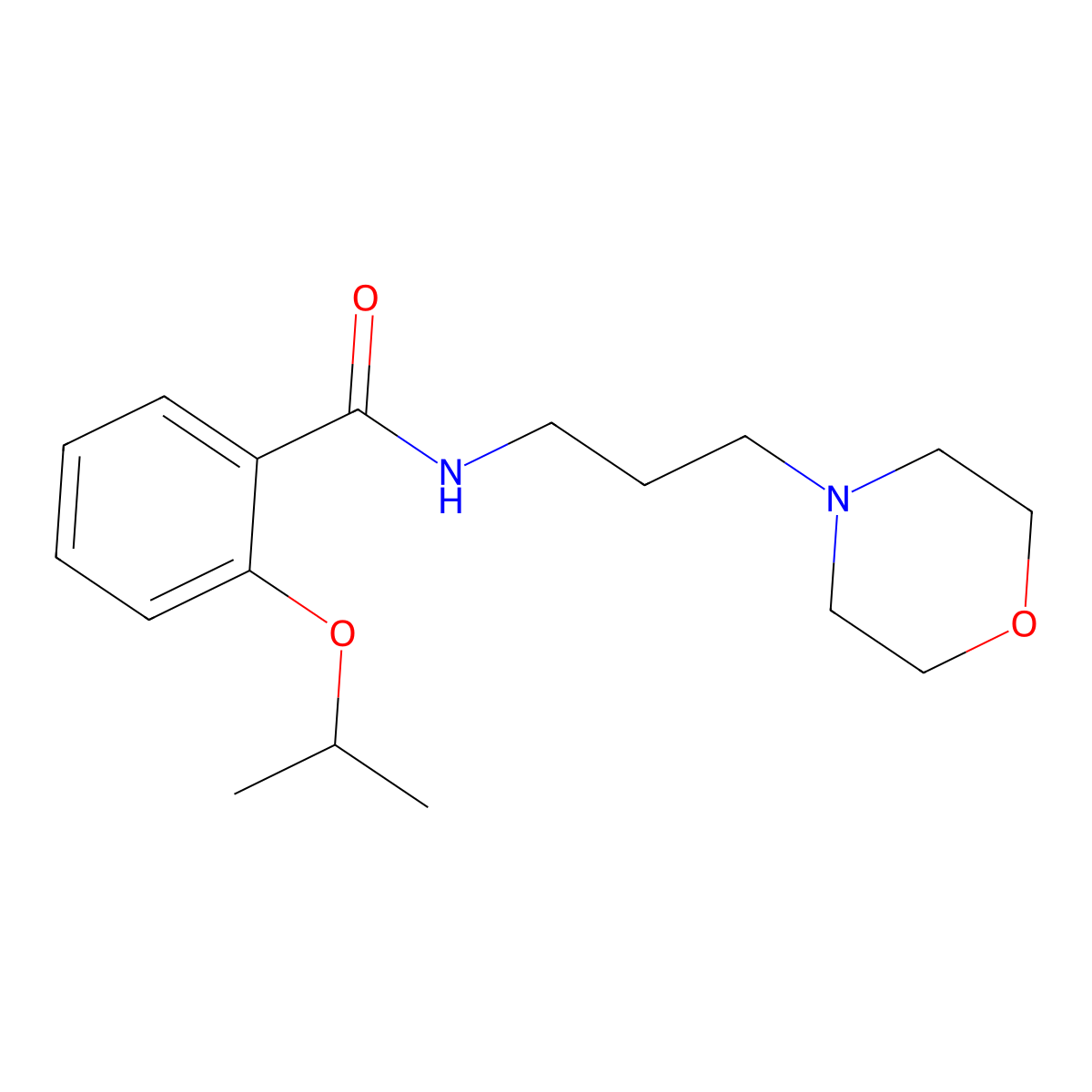 N-[3-(morpholin-4-yl)propyl]-2-(propan-2-yloxy)benzamide molecular structure, CAS 1269066-13-8