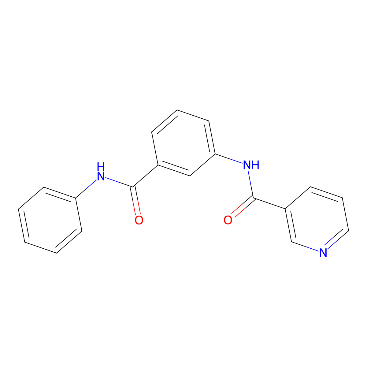 N-[3-(anilinocarbonyl)phenyl]nicotinamide molecular structure, CAS 1269089-89-5