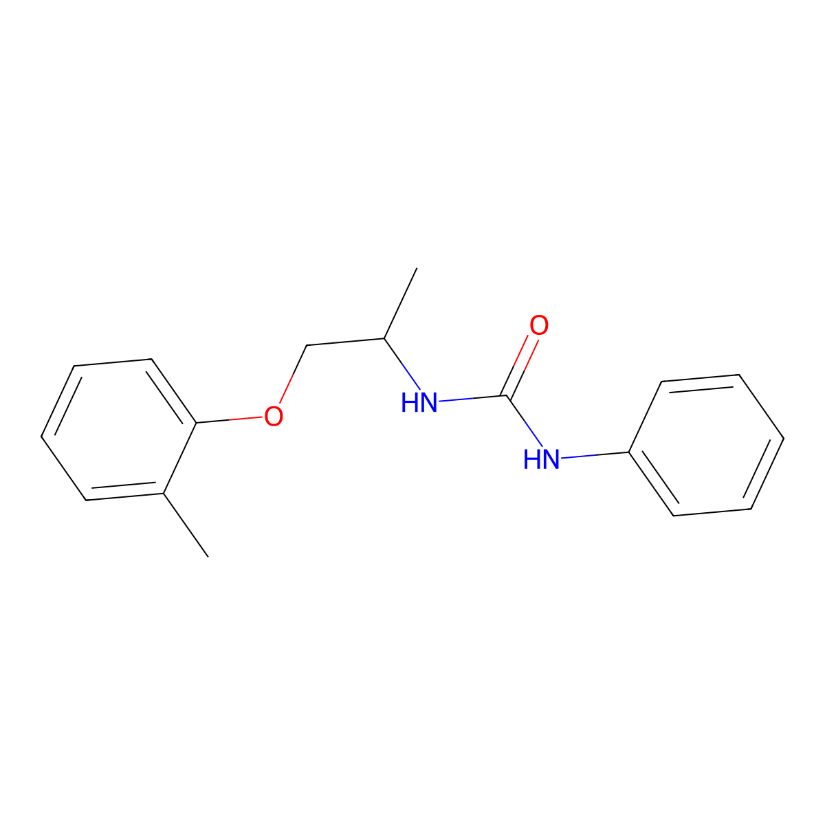 1-[1-(2-Methylphenoxy)propan-2-yl]-3-phenylurea molecular structure, CAS 1269092-82-1