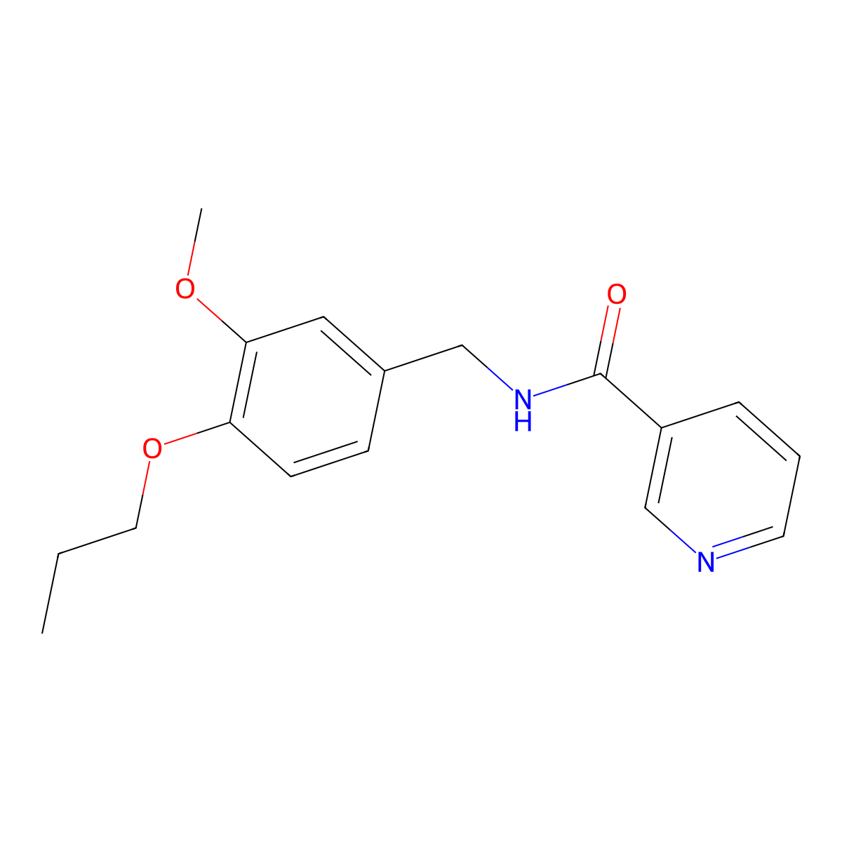 N-(3-methoxy-4-propoxybenzyl)nicotinamide molecular structure, CAS 1269098-47-6