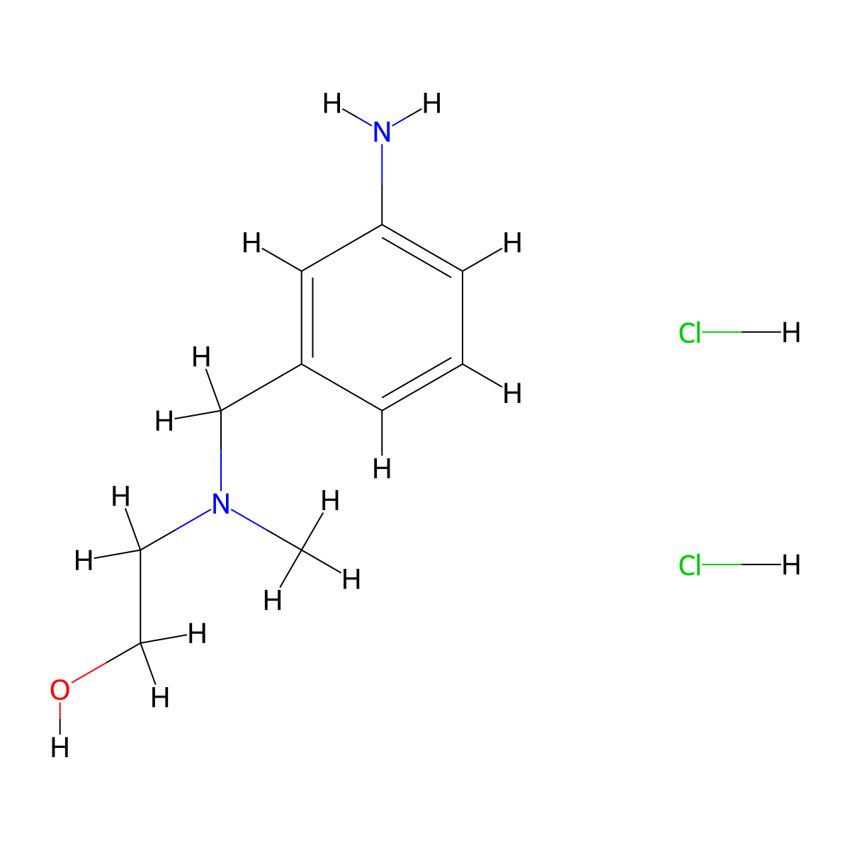 2-[(3-Aminobenzyl)(methyl)amino]ethanol dihydrochloride molecular structure, CAS 1269105-90-9