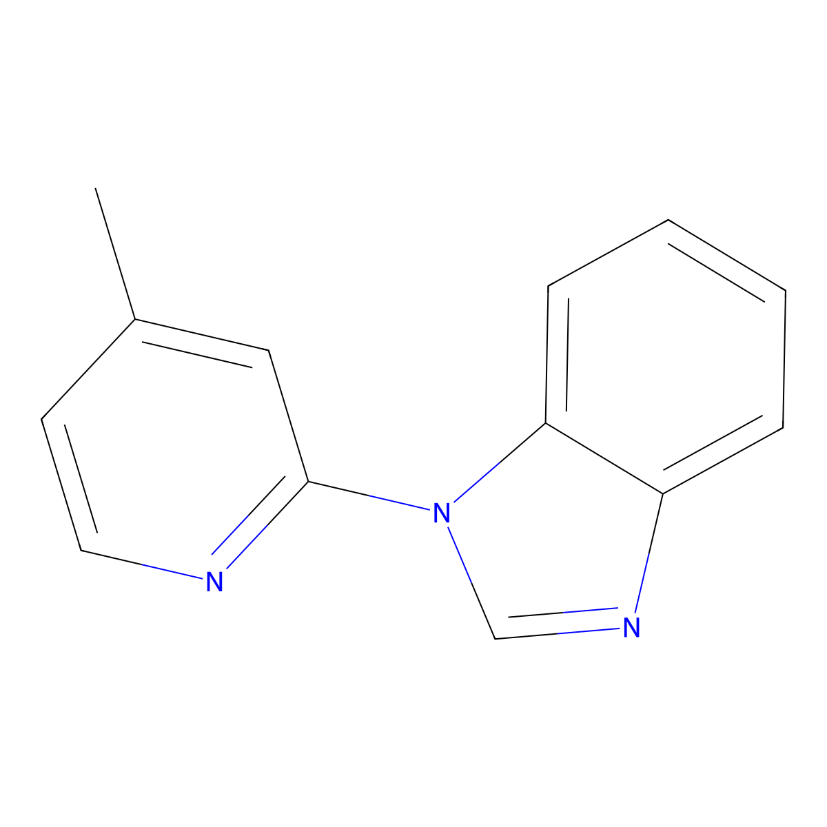 1-(4-Methylpyridin-2-YL)-1H-1,3-benzodiazole molecular structure, CAS 1269132-72-0