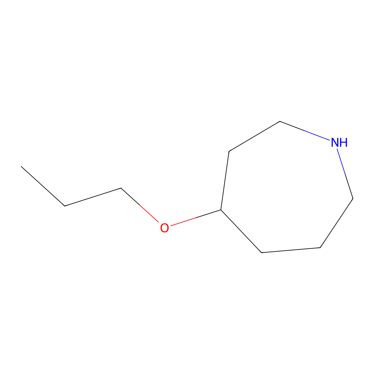4-Propoxyazepane molecular structure, CAS 1269151-10-1