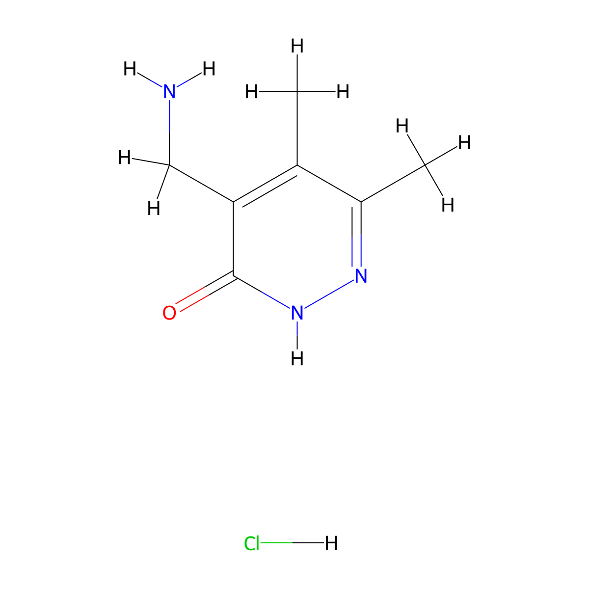 4-(Aminomethyl)-5,6-dimethylpyridazin-3-ol hydrochloride molecular structure, CAS 1269151-17-8
