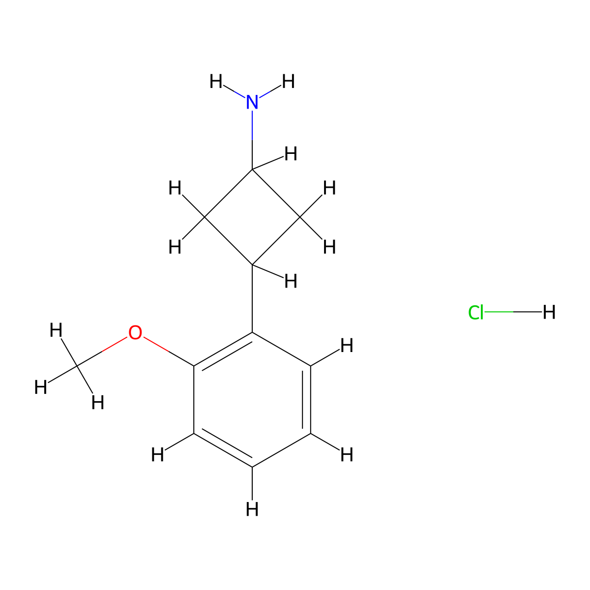 (1r,3r)-3-(2-Methoxyphenyl)cyclobutan-1-amine hydrochloride molecular structure, CAS 1269151-22-5