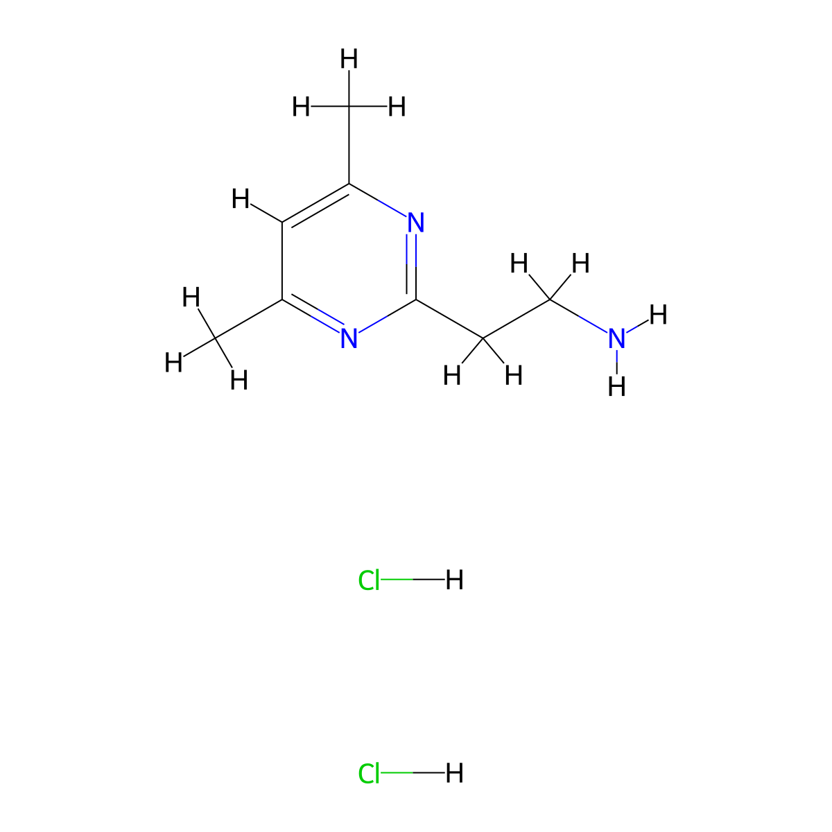 2-(4,6-Dimethylpyrimidin-2-yl)ethan-1-amine dihydrochloride molecular structure, CAS 1269151-25-8