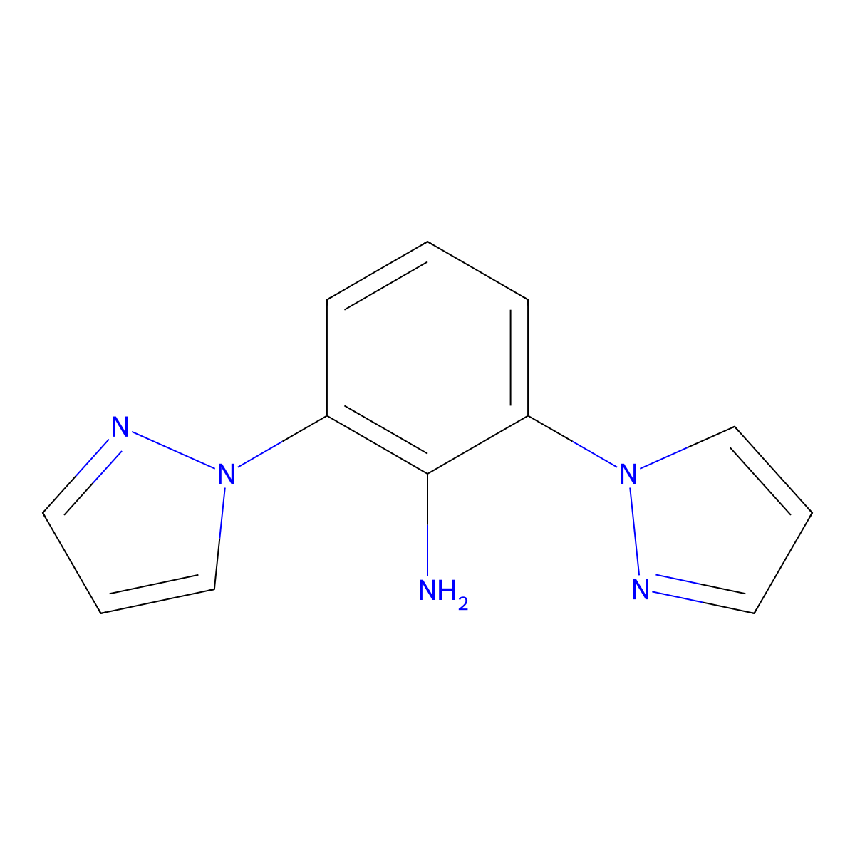 2,6-bis(1H-pyrazol-1-yl)aniline molecular structure, CAS 1269151-36-1
