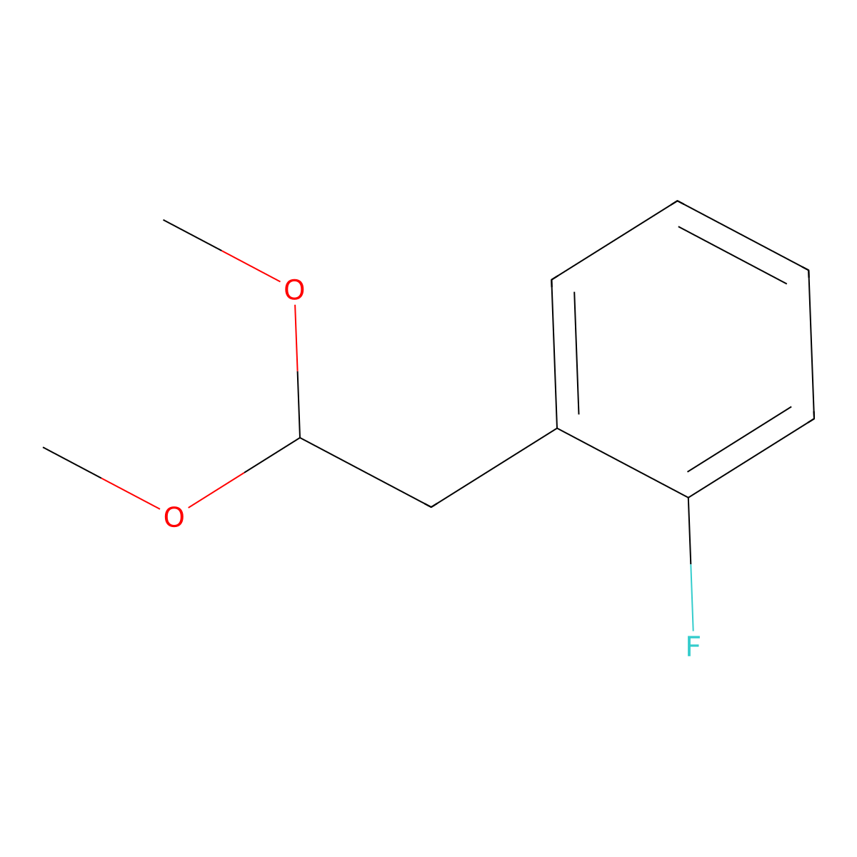 1-(2,2-Dimethoxyethyl)-2-fluorobenzene molecular structure, CAS 1269151-82-7