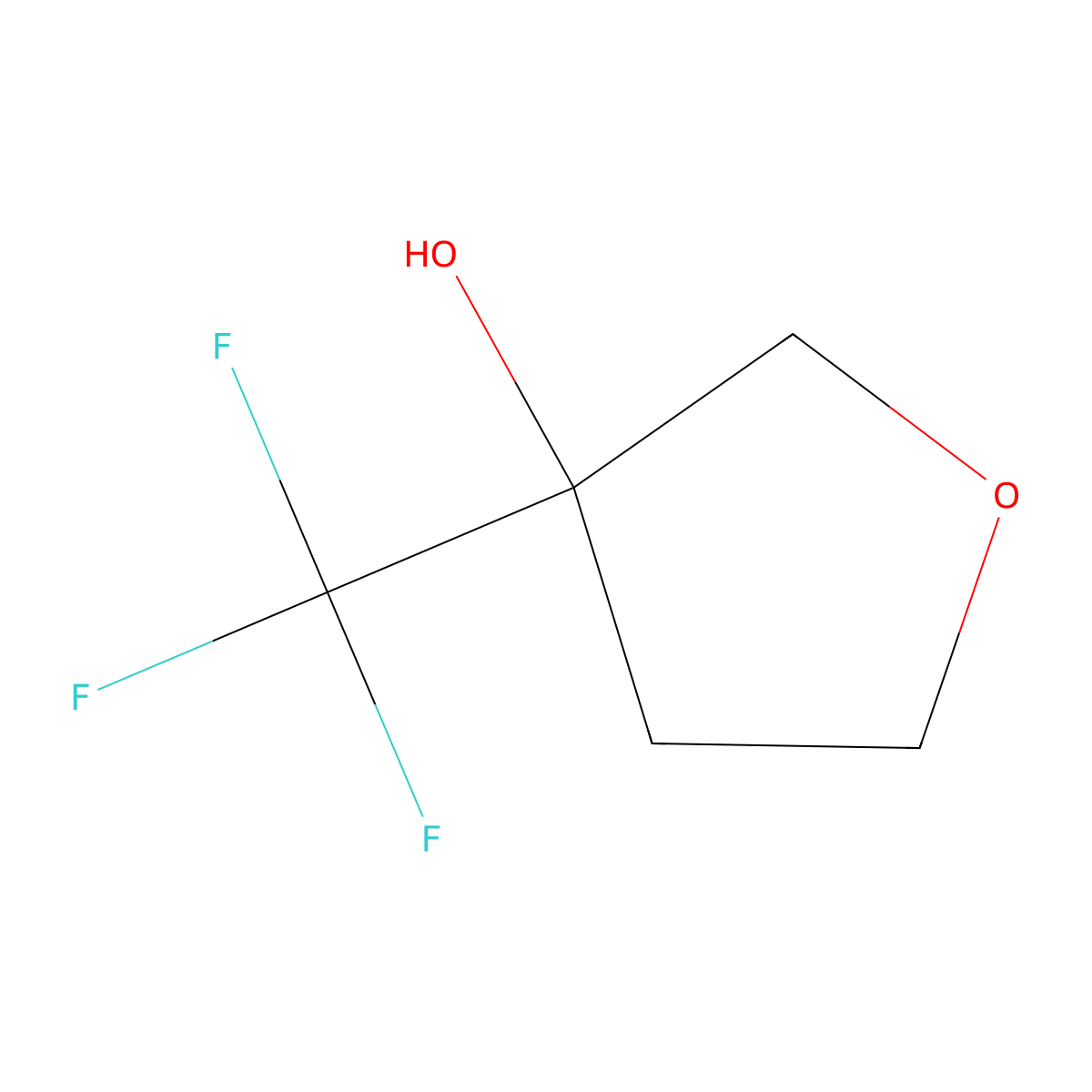 3-(Trifluoromethyl)oxolan-3-ol molecular structure, CAS 1269151-92-9