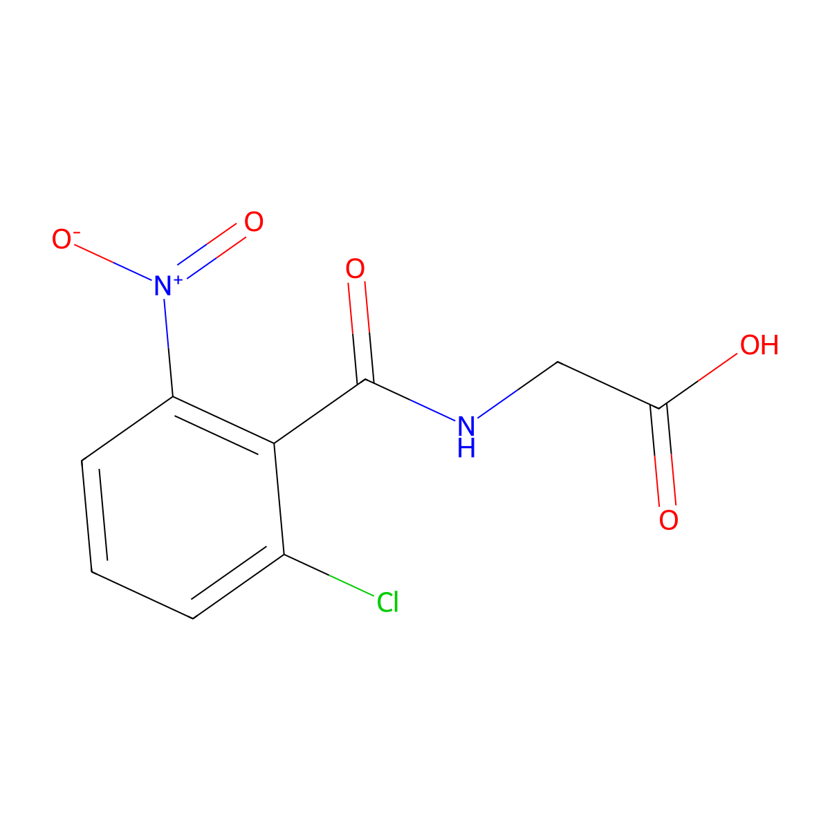 2-[(2-Chloro-6-nitrophenyl)formamido]acetic acid molecular structure, CAS 1269152-39-7