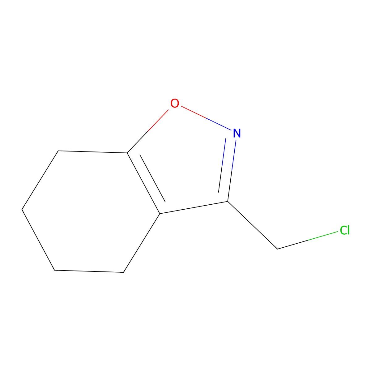 3-(Chloromethyl)-4,5,6,7-tetrahydro-1,2-benzoxazole molecular structure, CAS 1269152-48-8