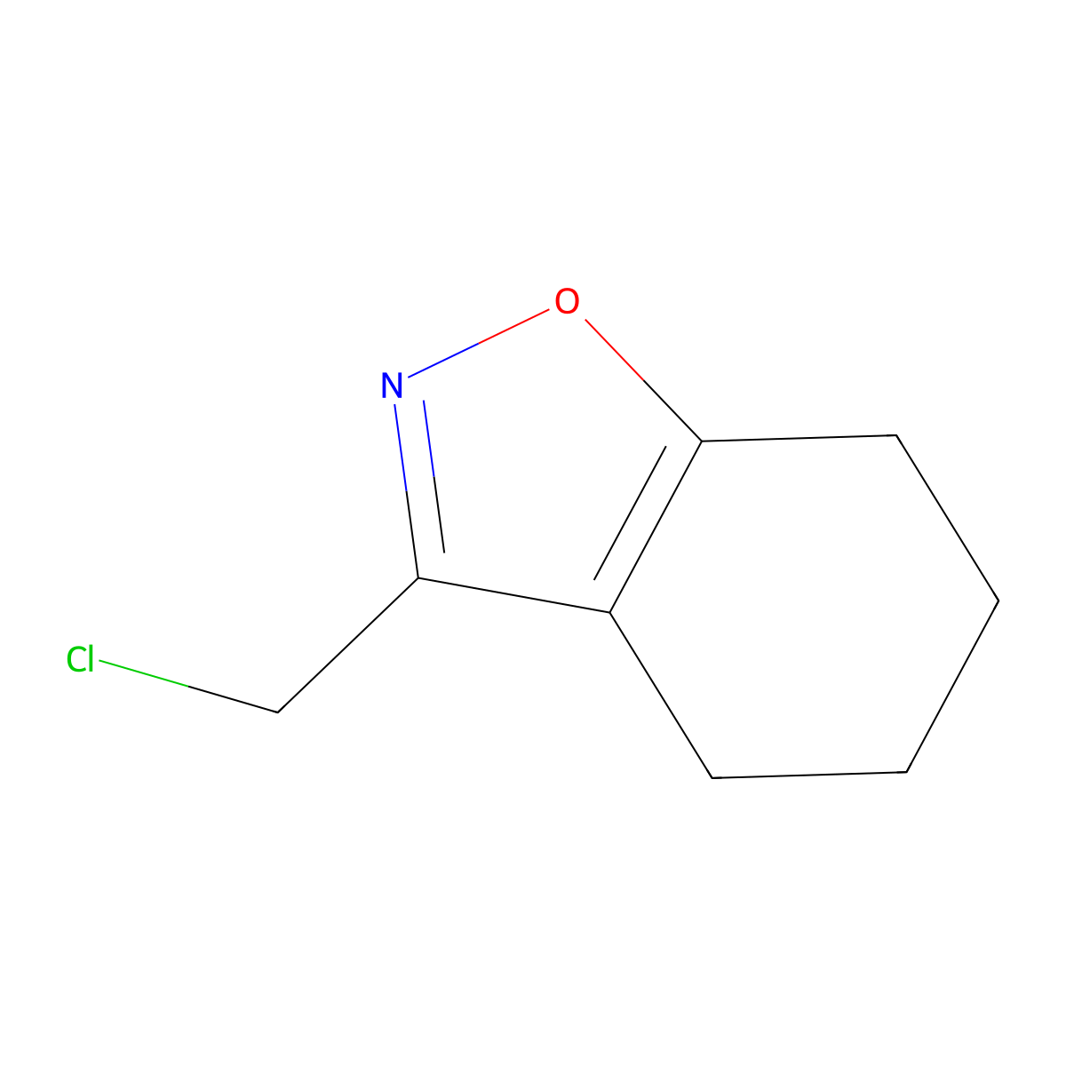 3-(Chloromethyl)-4,5,6,7-tetrahydro-1,2-benzoxazole molecular structure, CAS 1269152-48-8