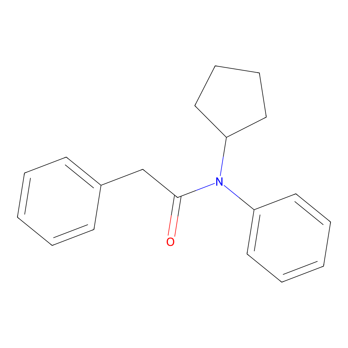 N-cyclopentyl-N,2-diphenylacetamide molecular structure, CAS 1269152-49-9