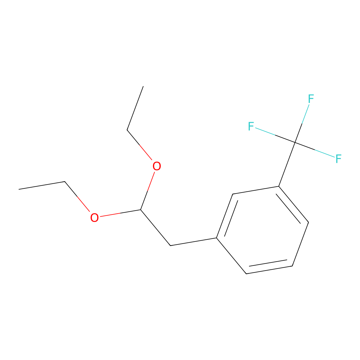 1-(2,2-Diethoxyethyl)-3-(trifluoromethyl)benzene molecular structure, CAS 1269152-61-5