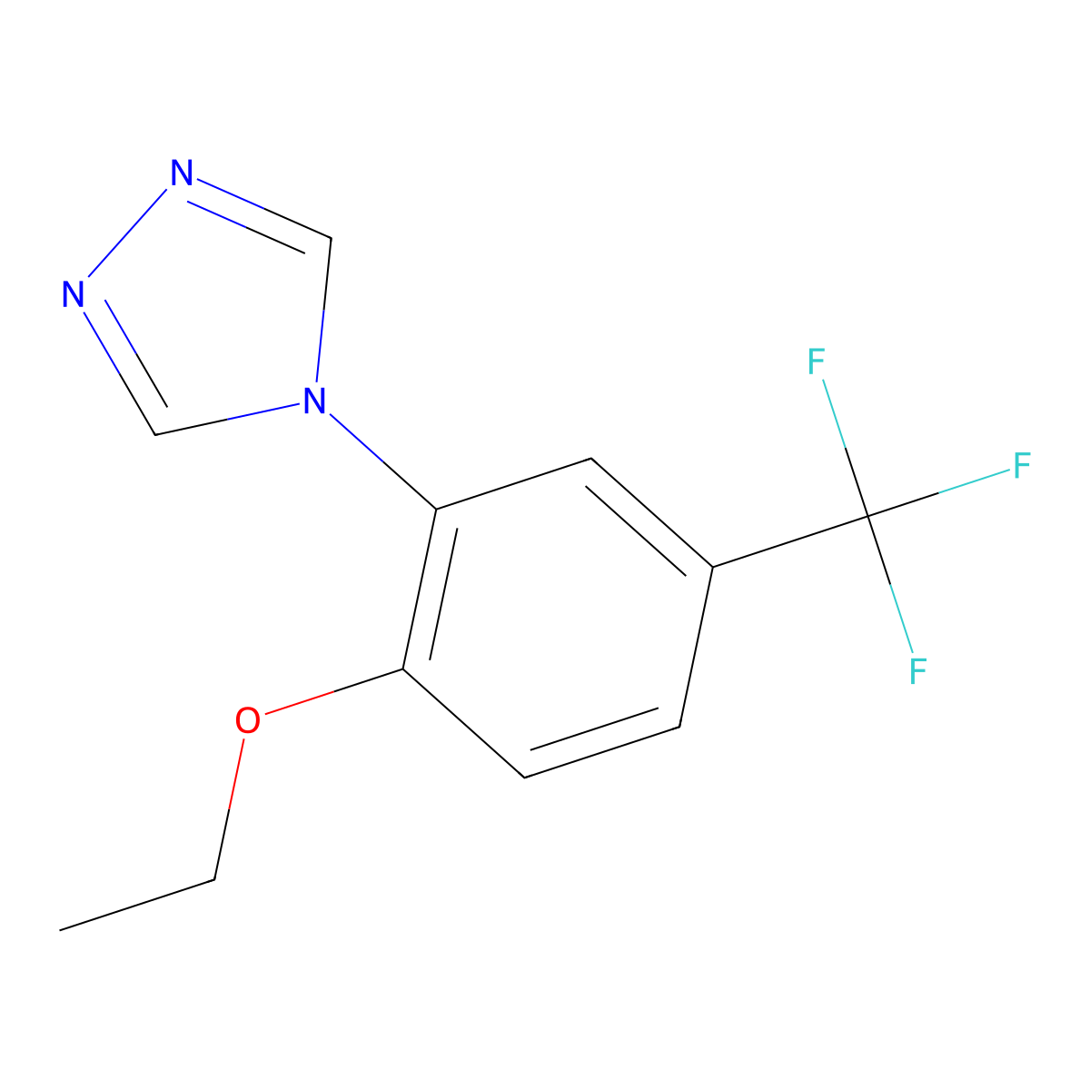 4-[2-ethoxy-5-(trifluoromethyl)phenyl]-4H-1,2,4-triazole molecular structure, CAS 1269152-82-0