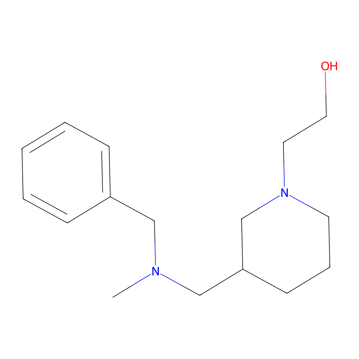 2-{3-[(Benzyl-methyl-amino)-methyl]-piperidin-1-yl}-ethanol molecular structure, CAS 1269165-29-8