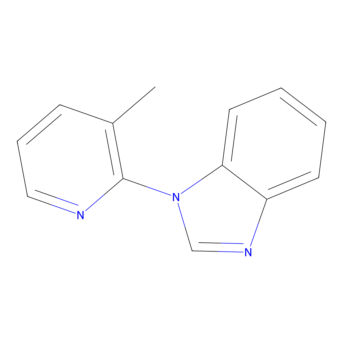 1-(3-Methylpyridin-2-YL)-1H-1,3-benzodiazole molecular structure, CAS 1269174-60-8