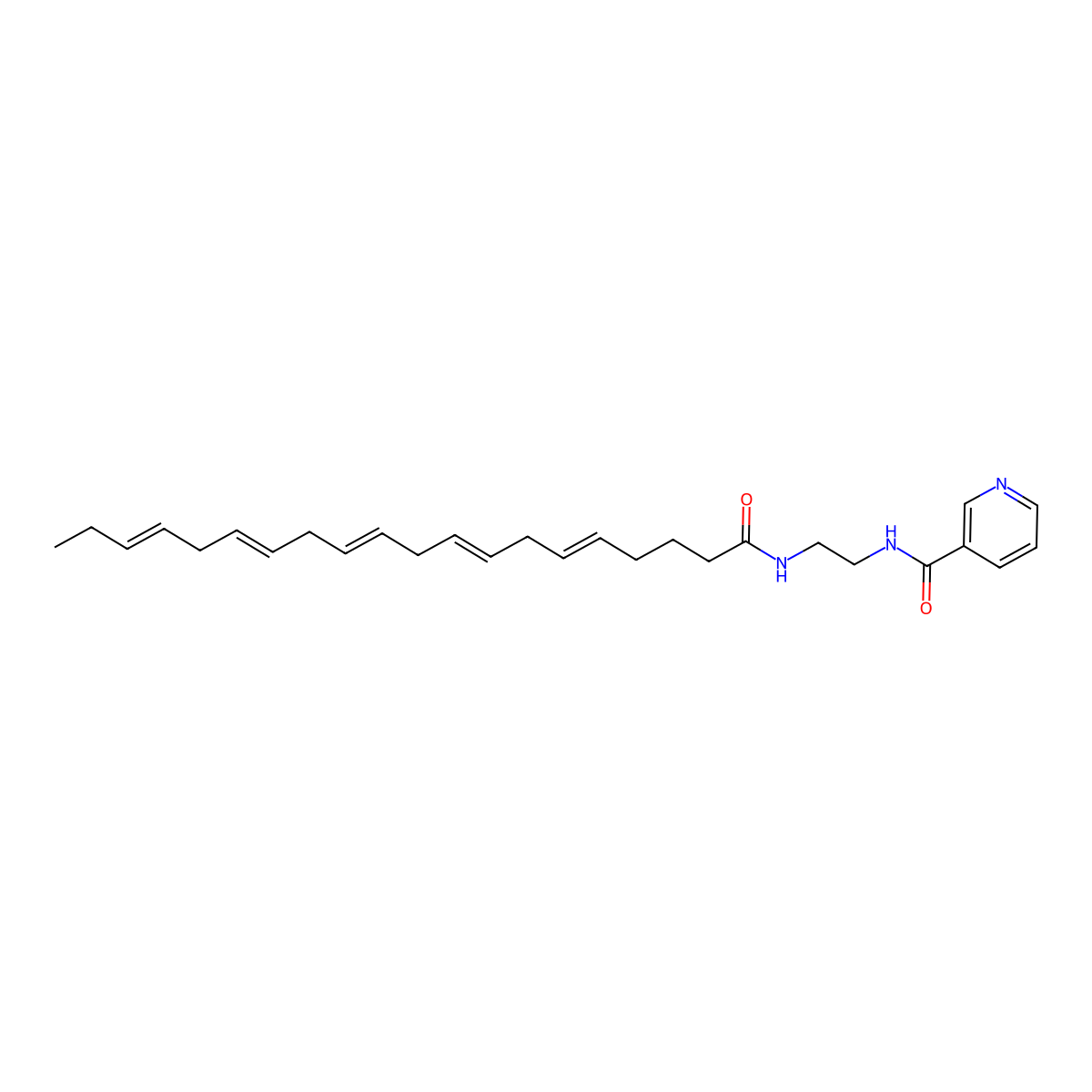 Nicodicosapent molecular structure, CAS 1269181-69-2